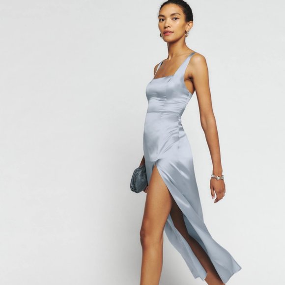 TAGS STILL ON Reformation Solay Silk Dress - Picture 4 of 7